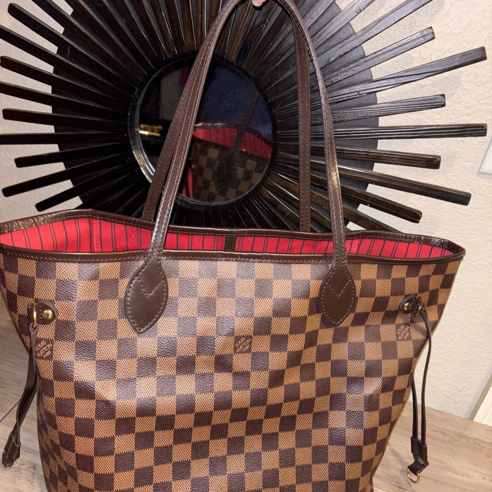 🚨AUTHENTIC Louis Vuitton Damier Ebene Neverfull MM Tote!🚨